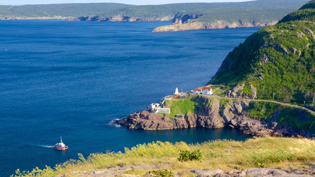 Cabot Tower showing landscape views and general coastal views