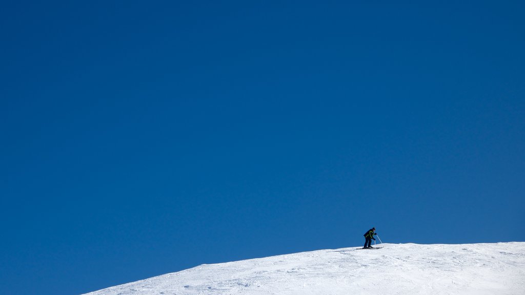 Cardrona Alpine Resort which includes snow skiing and snow