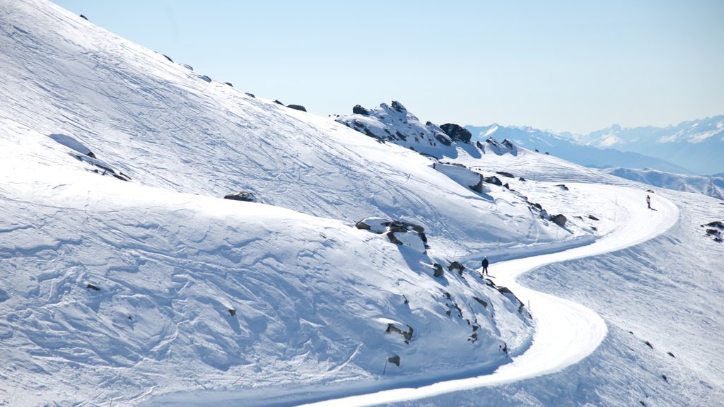 Station alpine de Cardrona mettant en vedette neige