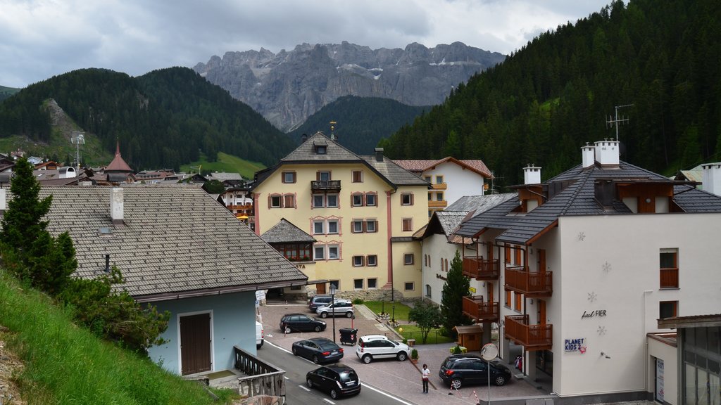 Selva di Val Gardena showing a small town or village