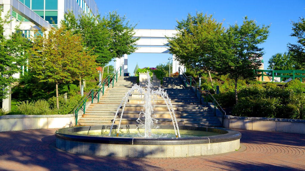 Dieppe featuring a fountain