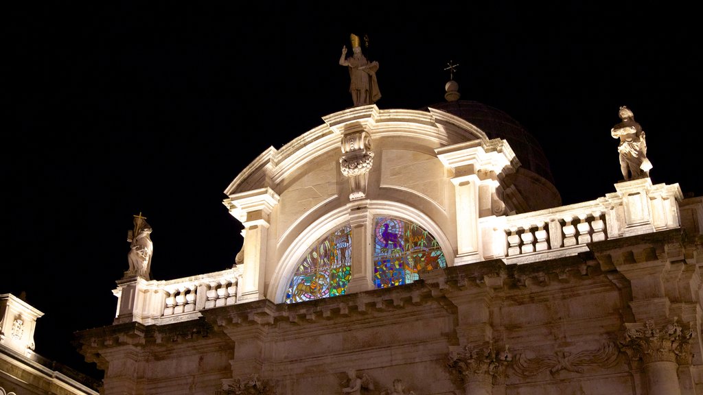 Church of St. Blaise which includes a church or cathedral and heritage architecture