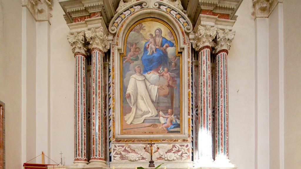 Dubrovnik Cathedral showing interior views and a church or cathedral