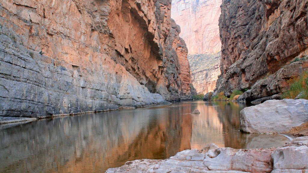 Midland which includes a river or creek and a gorge or canyon