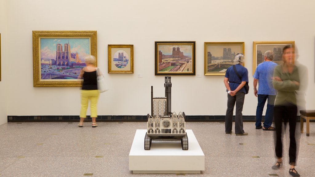 Musee des Beaux-Arts showing interior views