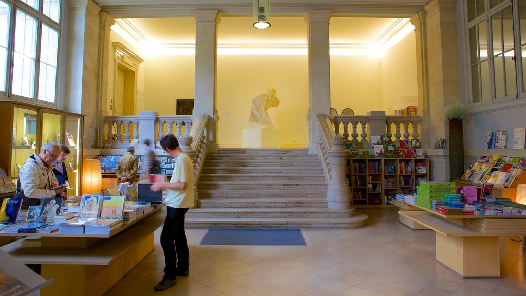 Musee des Beaux-Arts featuring shopping and interior views