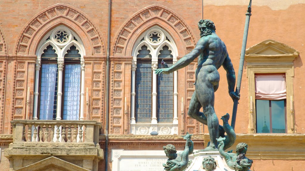 Fuente de Neptuno ofreciendo una estatua o escultura