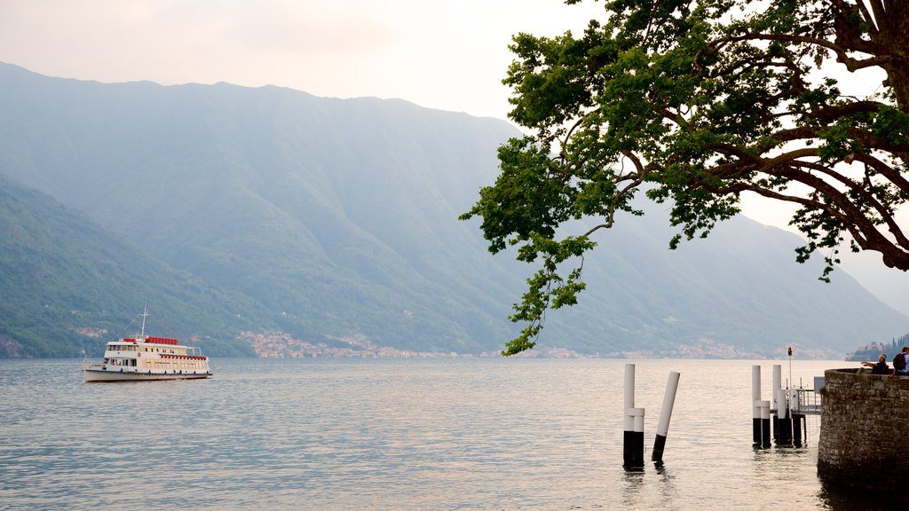 Villa Carlotta showing a bay or harbor, general coastal views and a ferry