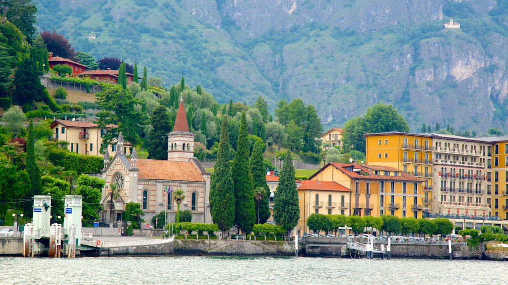 Cadenabbia mostrando paisagens litorâneas, uma marina e uma cidade litorânea