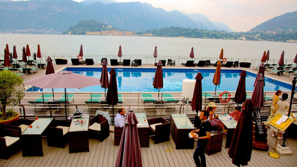 Cadenabbia mostrando piscina, un hotel de lujo o resort y restaurantes