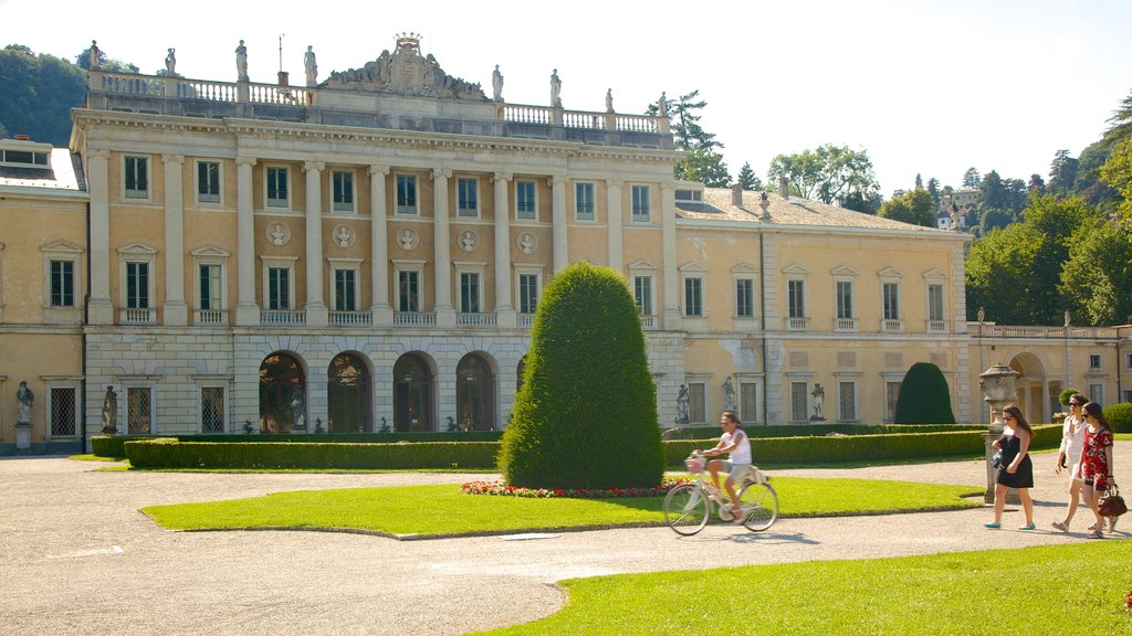 Villa Olmo showing a castle and an administrative buidling