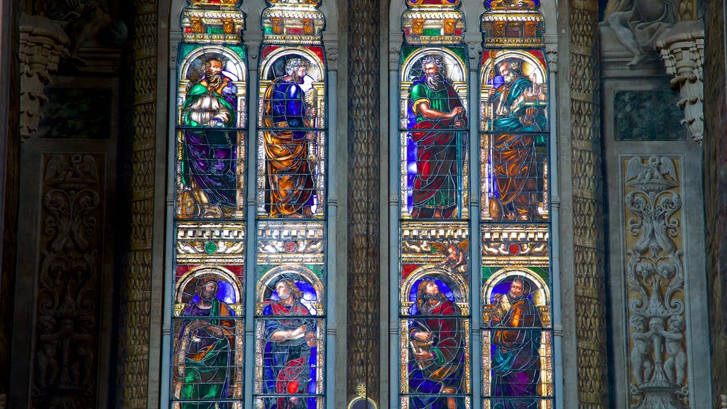 Basilica of San Petronio showing a church or cathedral, religious aspects and interior views