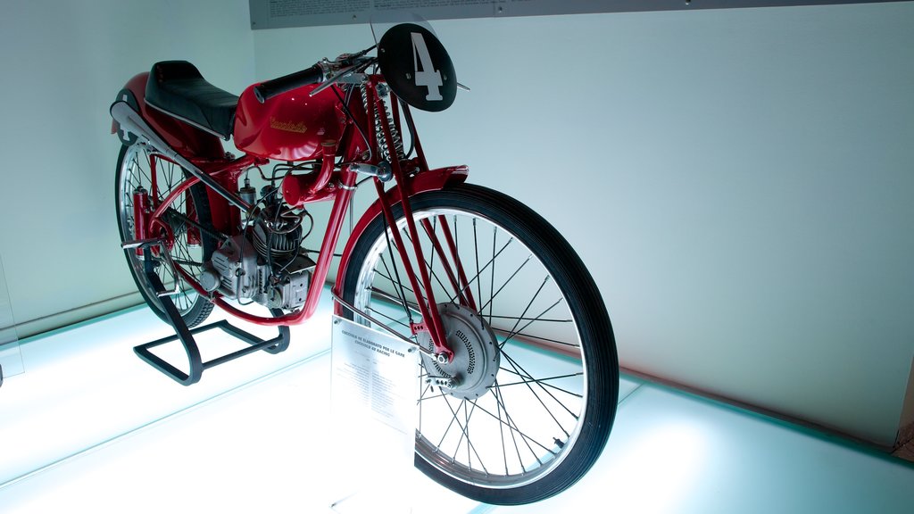 Ducati Museum featuring interior views