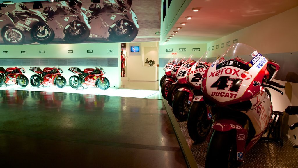 Museu Ducati caracterizando vistas internas