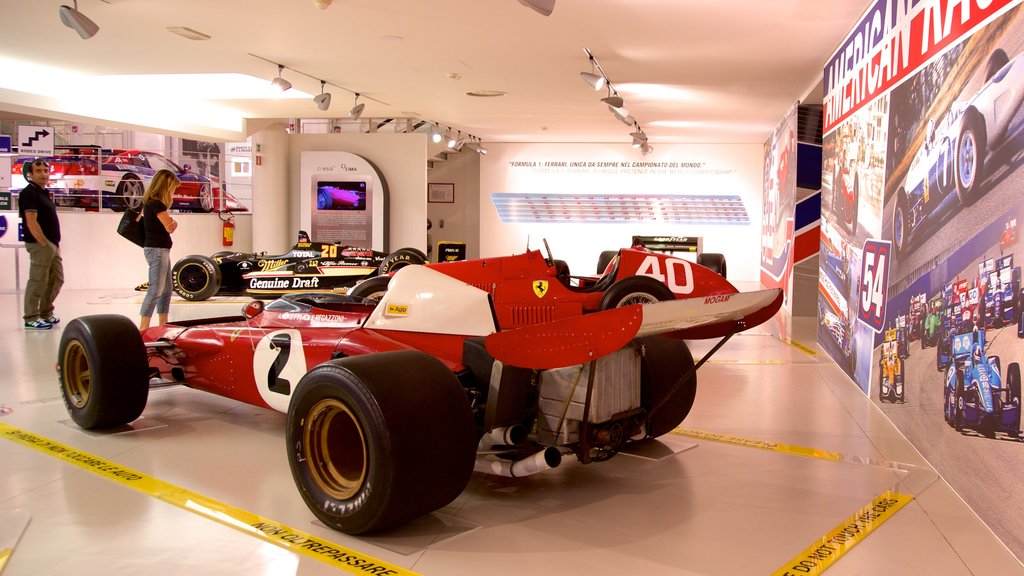 Ferrarimuseet som viser interiør