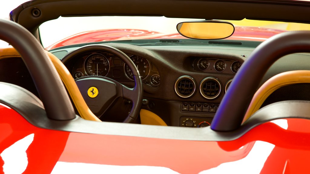 Ferrari-museum bevat interieur