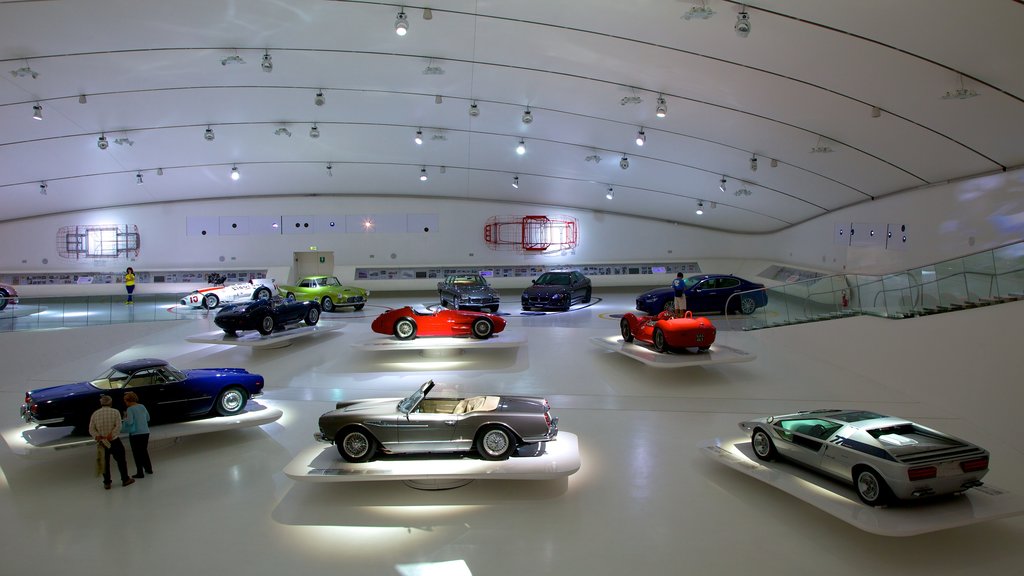 Museo Enzo Ferrari which includes interior views