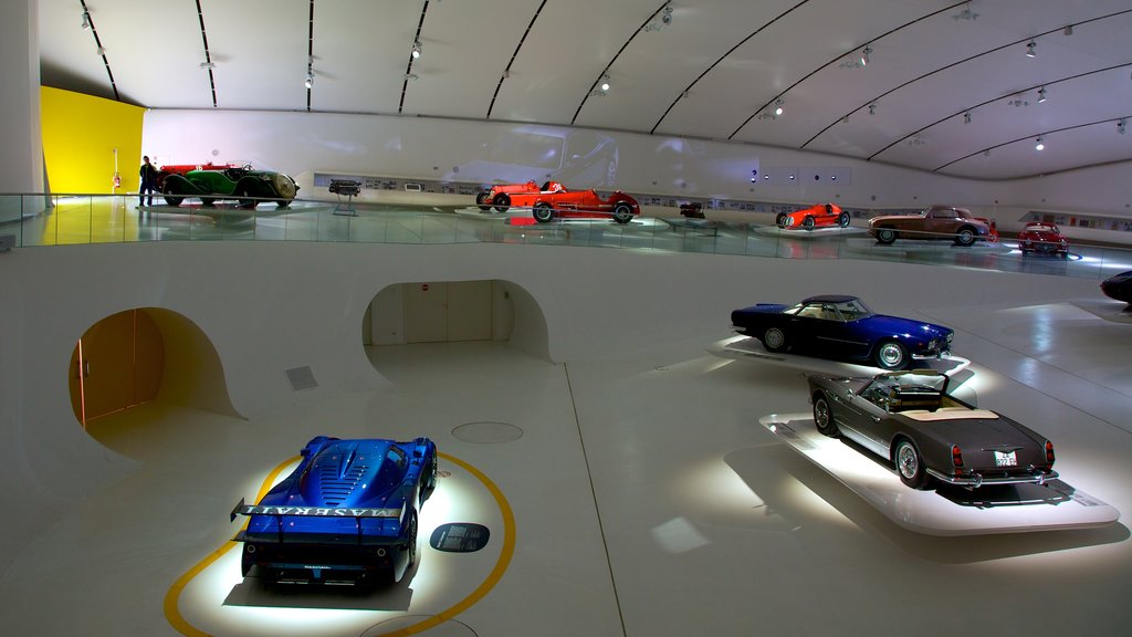 Museo Casa Enzo Ferrari showing interior views