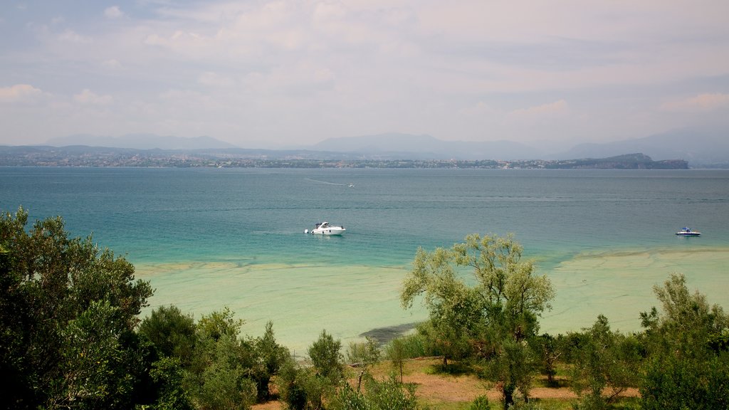 Grotto of Catullus showing a lake or waterhole and a bay or harbour