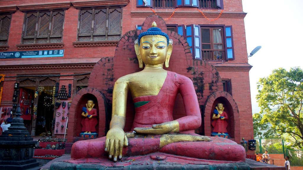 Swayambhunath som visar religiösa aspekter