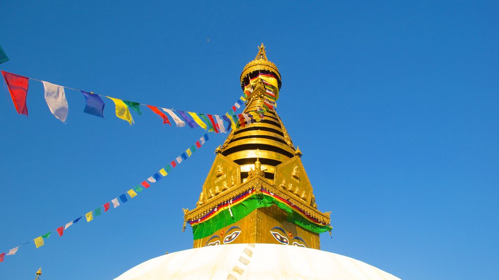 Swayambhunath showing religious elements