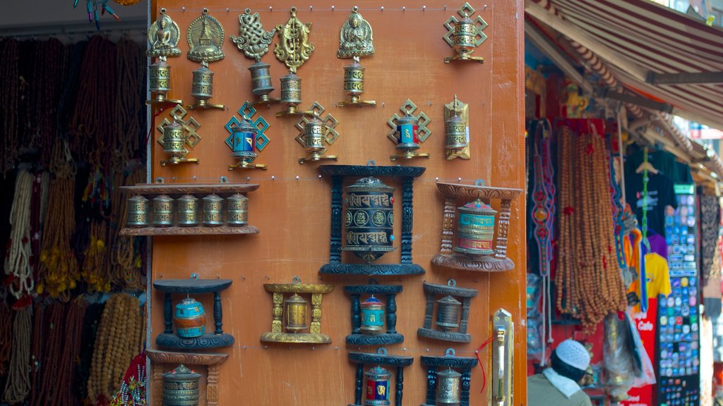 Boudhanath featuring markets