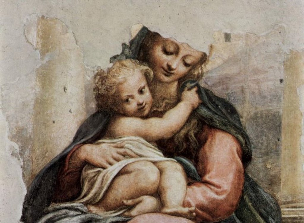 La Madonna della Scala - Di Antonio Allegri - The Yorck Project: 10.000 Meisterwerke der Malerei. DVD-ROM, 2002. ISBN 3936122202. Distributed by DIRECTMEDIA Publishing GmbH., Pubblico dominio, https://commons.wikimedia.org/w/index.php?curid=149568 