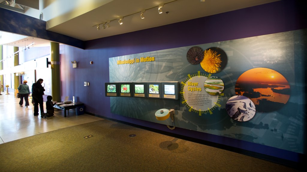 National Great Rivers Museum showing interior views