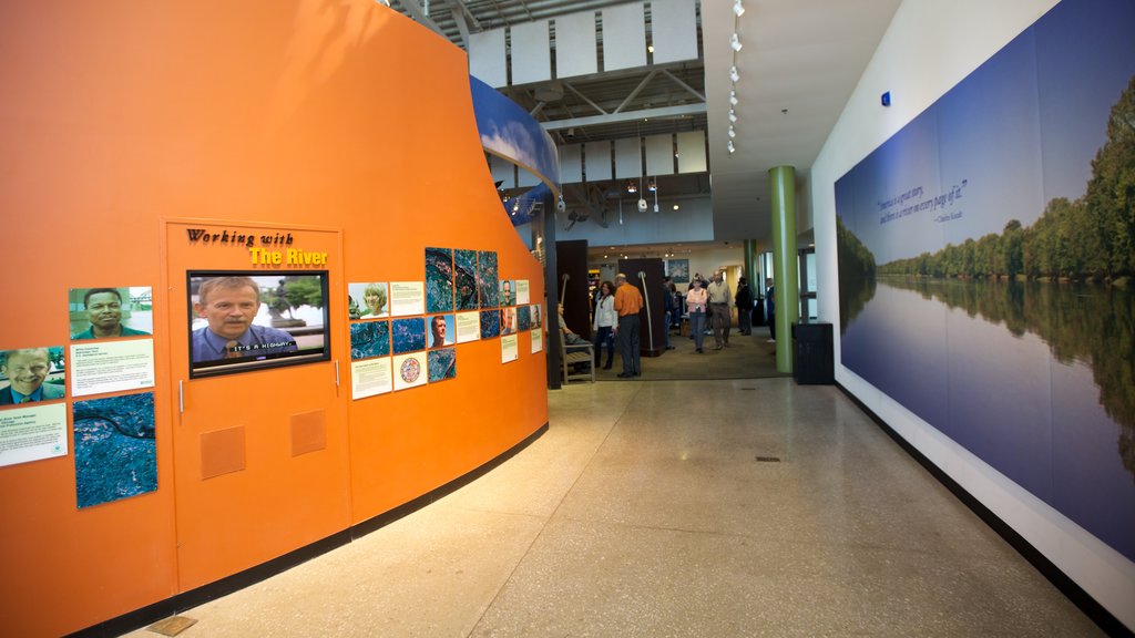 National Great Rivers Museum featuring interior views