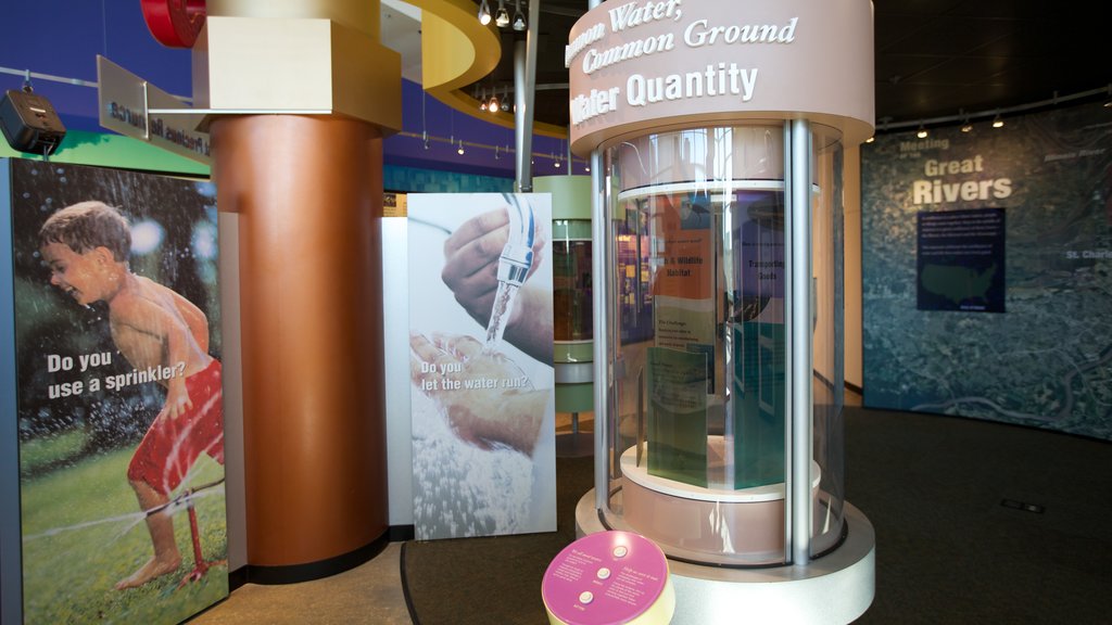 National Great Rivers Museum which includes interior views