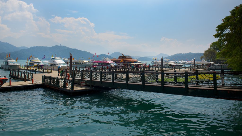 Shueishe Pier showing a lake or waterhole and a bay or harbour