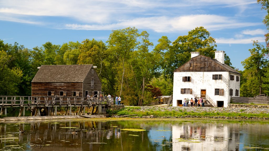 Sleepy Hollow showing a pond and a house