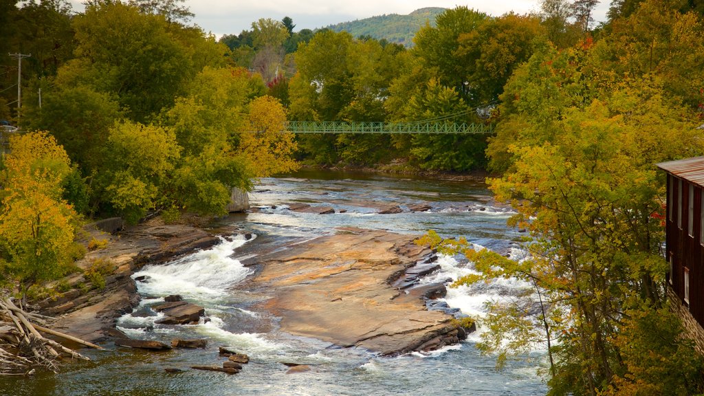 Keeseville ofreciendo escenas tranquilas y un río o arroyo