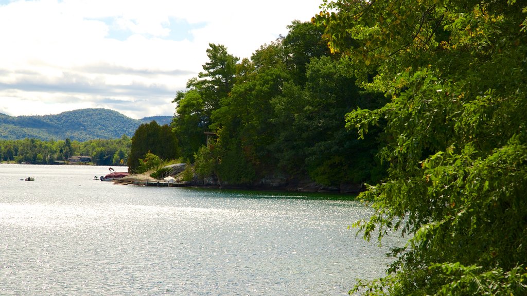 Lake George og byder på en sø eller et vandhul og fredfyldte omgivelser