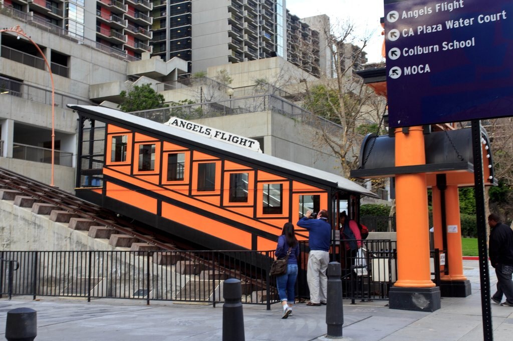 Angels Flight (by David Hilowitz, CC BY 2.0 - https://www.flickr.com/photos/dhilowitz/5332505268/ )