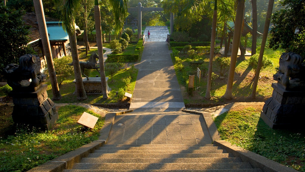 Santuário de Taoyuan mostrando um jardim