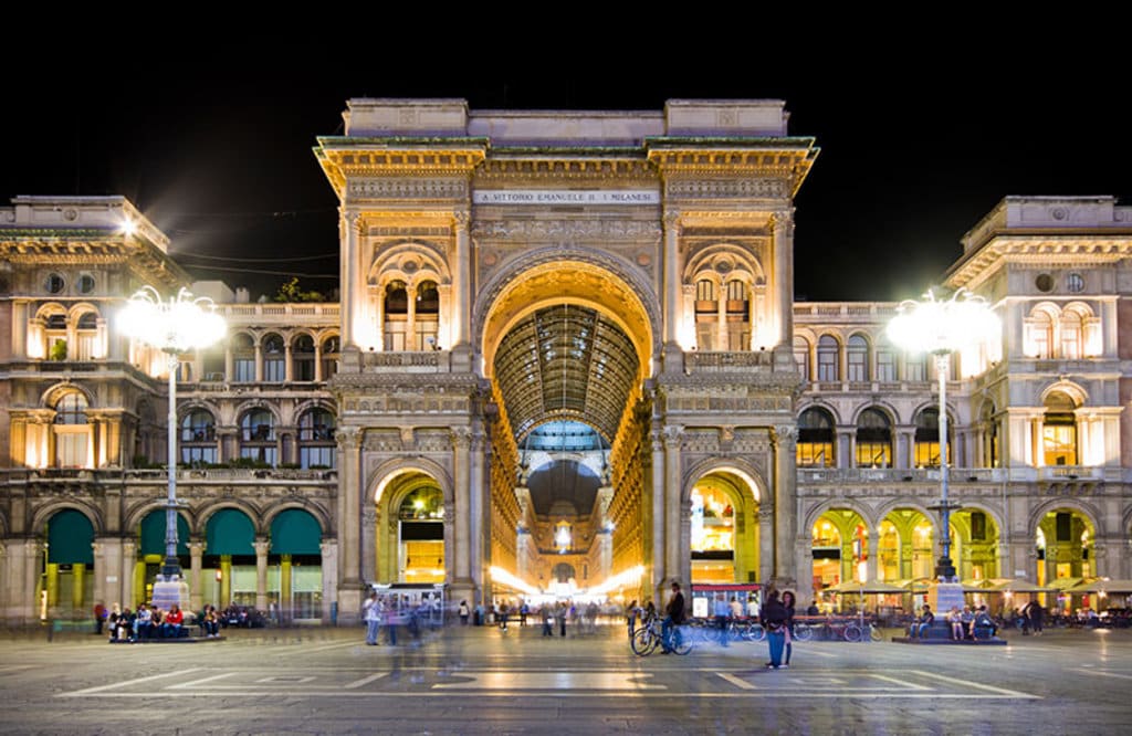 L'ingresso della Galleria Vittorio Emanuele II