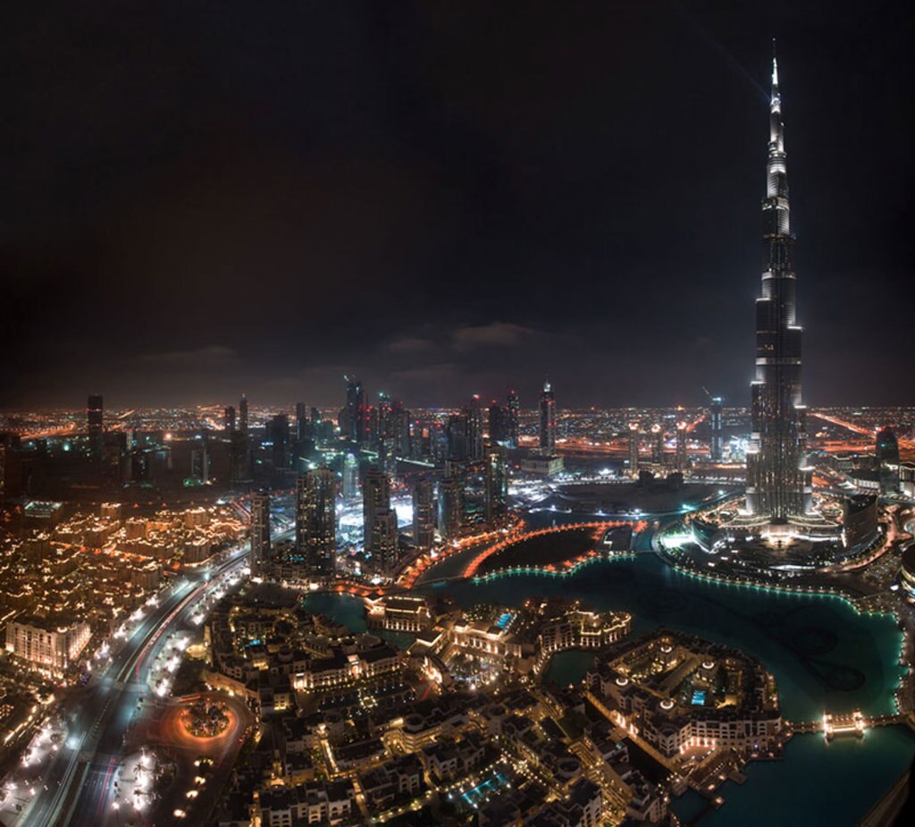Una spettacolare vista su Dubai