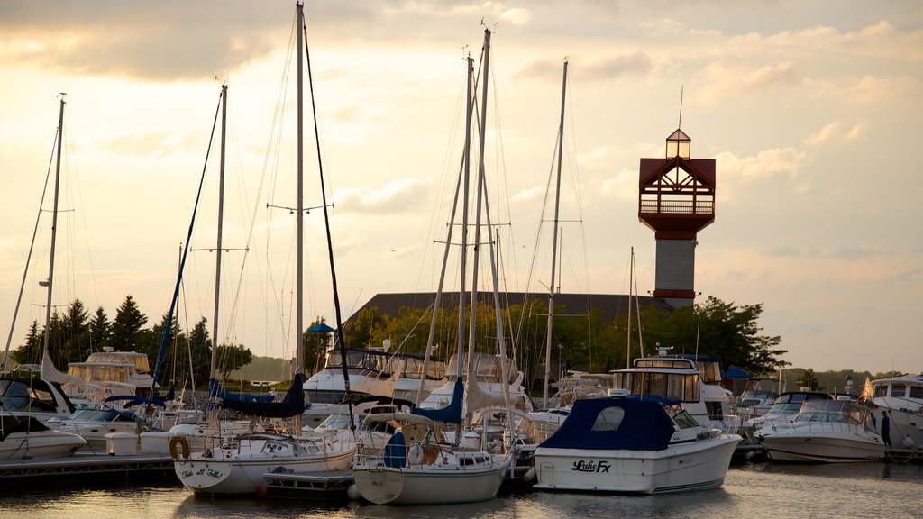 Erie showing sailing and a bay or harbour