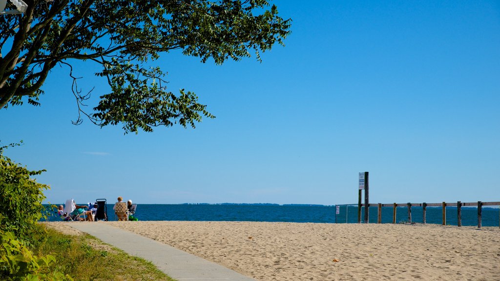 Old Lyme which includes a sandy beach