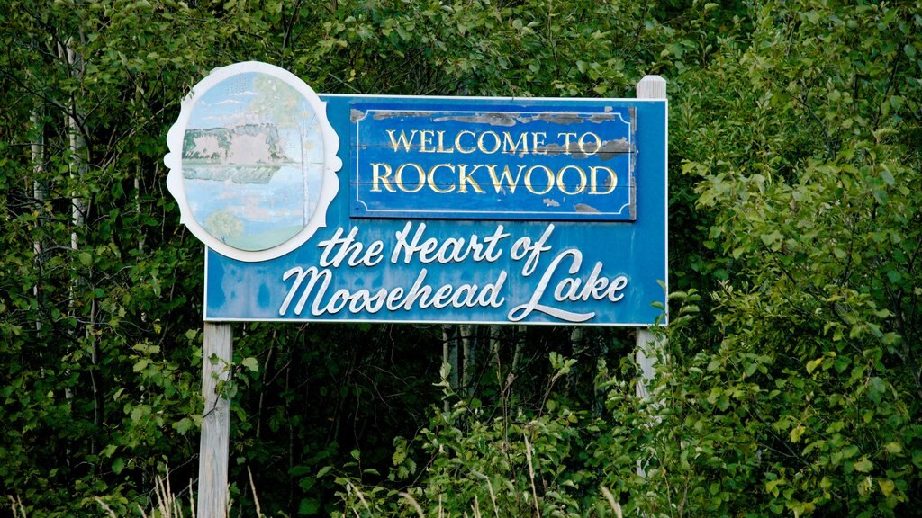 Rockwood featuring signage