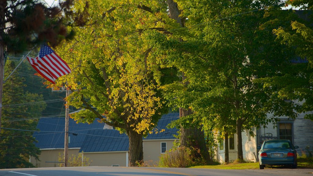 Rangeley montrant une petite ville ou un village