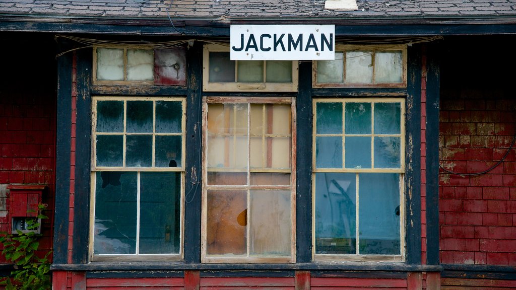 Jackman featuring heritage elements and signage