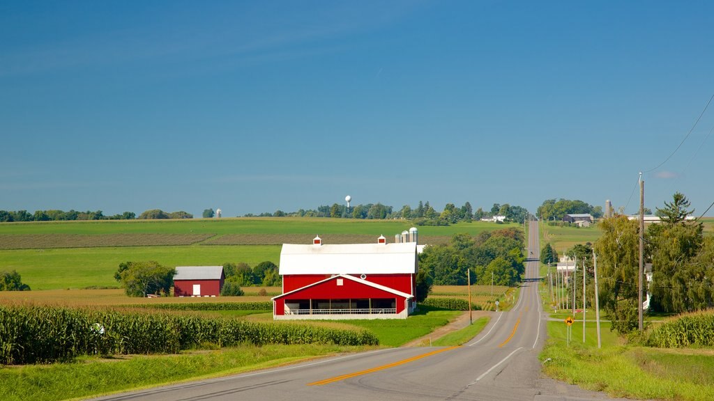 Keuka Lake State Park featuring farmland