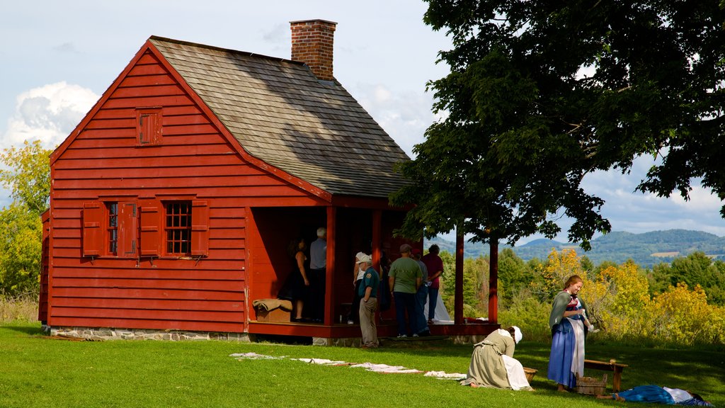 Saratoga National Historical Park featuring tranquil scenes and heritage architecture