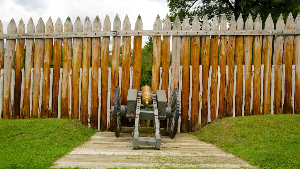 Fort Ligonier showing a monument