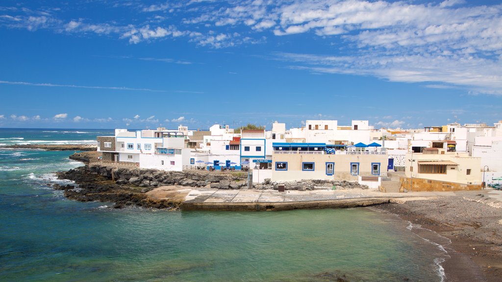 El Cotillo que inclui paisagens litorâneas, uma cidade litorânea e litoral acidentado