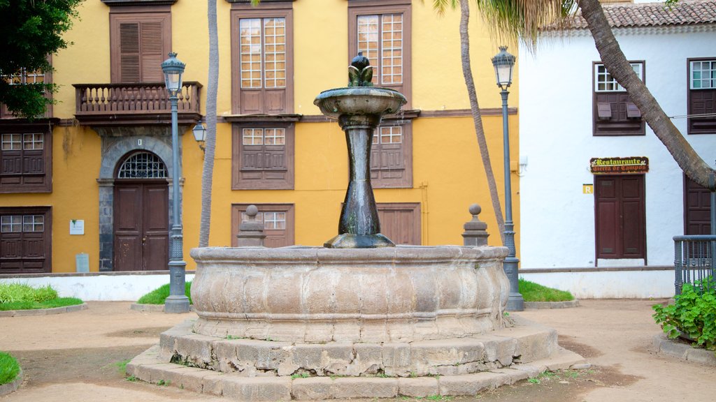 Icod de los Vinos featuring a fountain