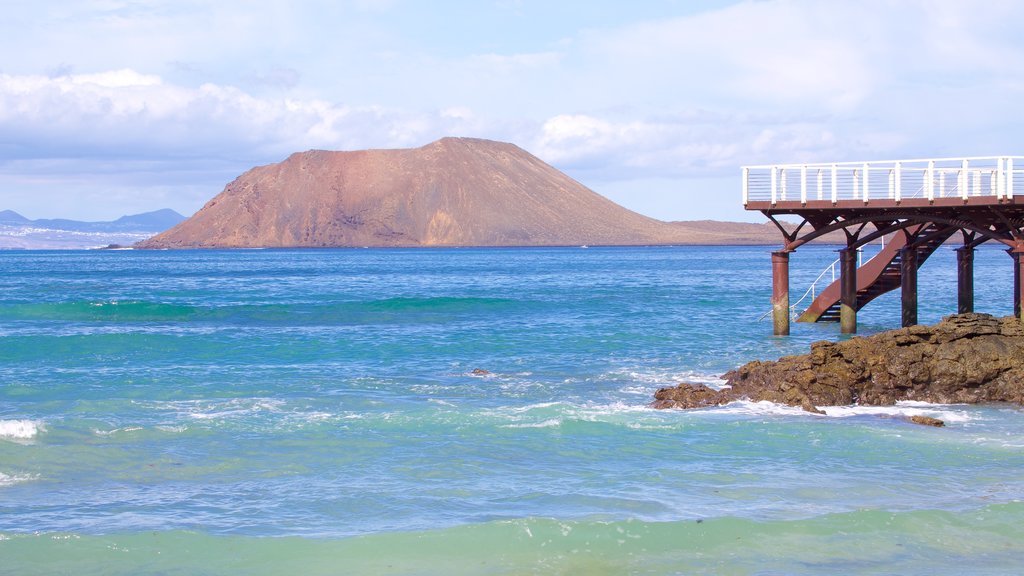 Isla de Lobos toont algemene kustgezichten