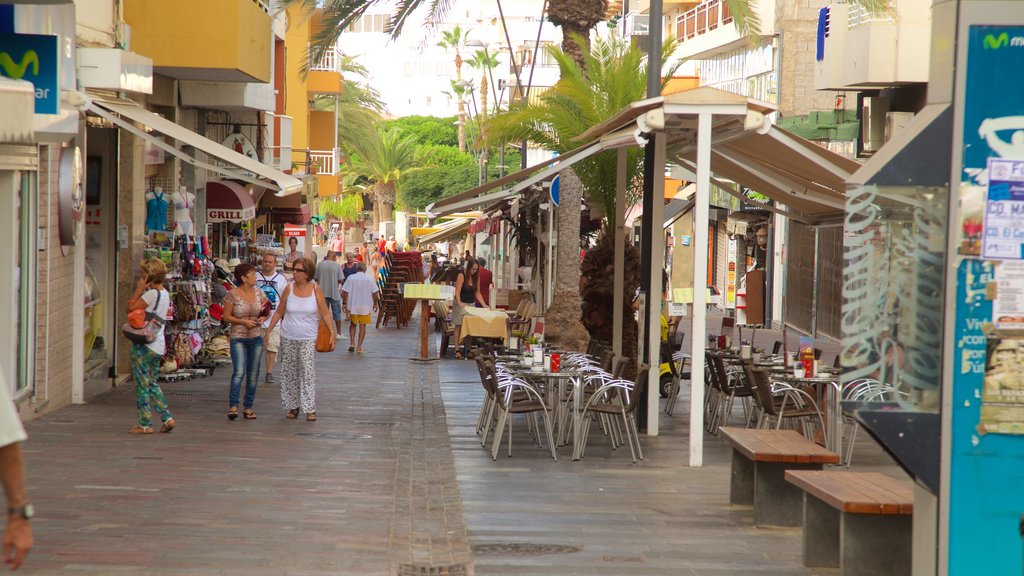 Los Cristianos featuring shopping